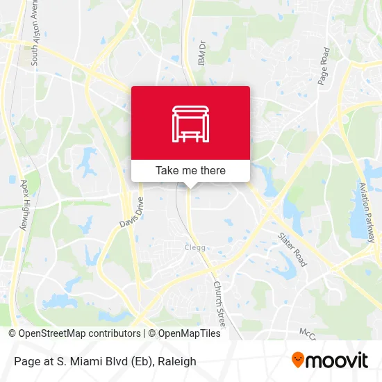 Page at S. Miami Blvd (Eb) map