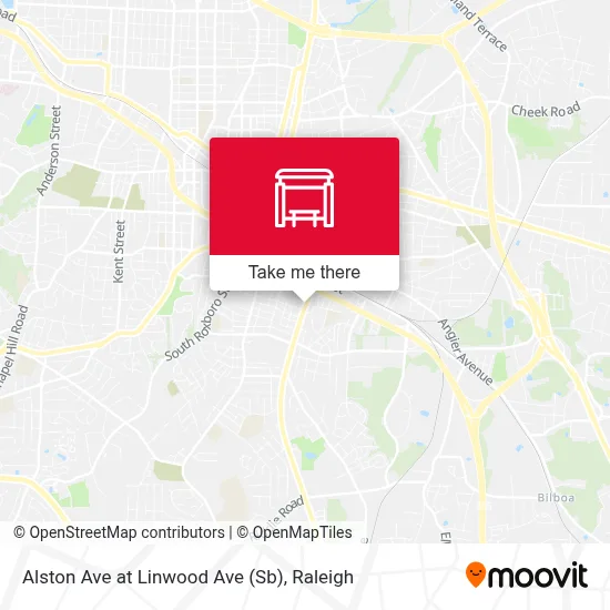 Alston Ave at Linwood Ave (Sb) map