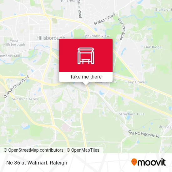 Nc 86 at Walmart map