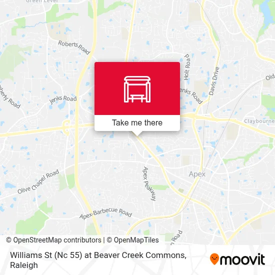 Williams St (Nc 55) at Beaver Creek Commons map