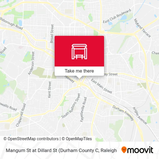 Mangum St at Dillard St map