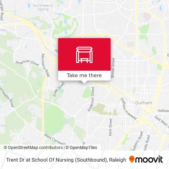 Trent Dr at School Of Nursing (Southbound) map