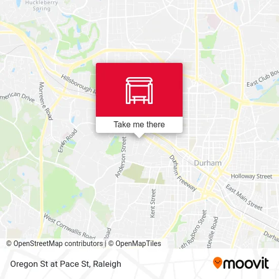 Oregon St at Pace St map