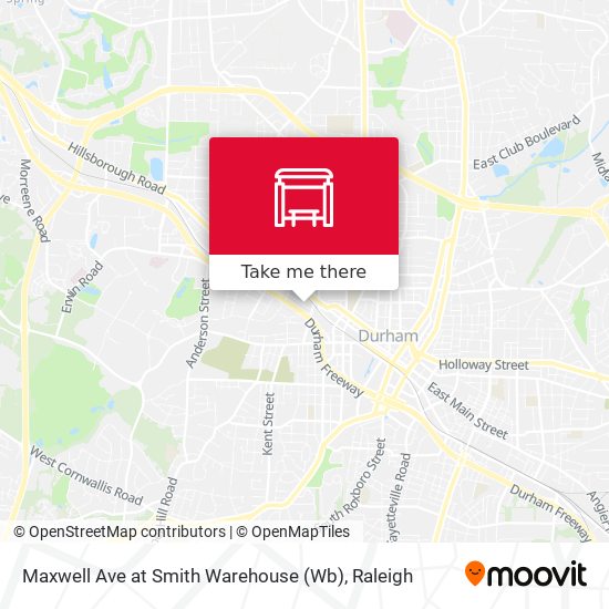 Maxwell Ave at Smith Warehouse (Wb) map