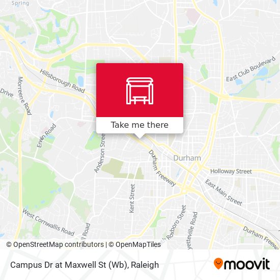 Campus Dr at Maxwell St (Wb) map