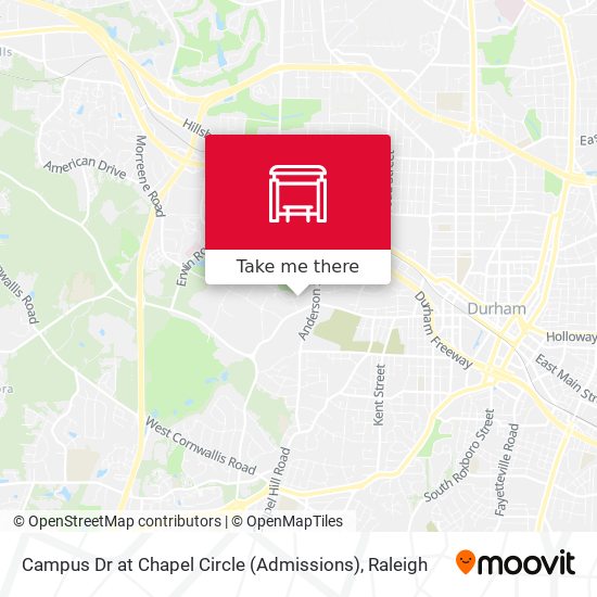 Campus Dr at Chapel Circle (Admissions) map