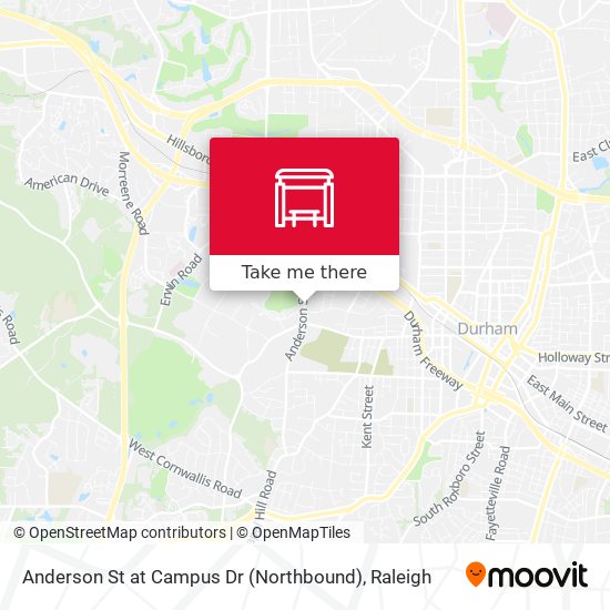 Mapa de Anderson St at Campus Dr (Northbound)