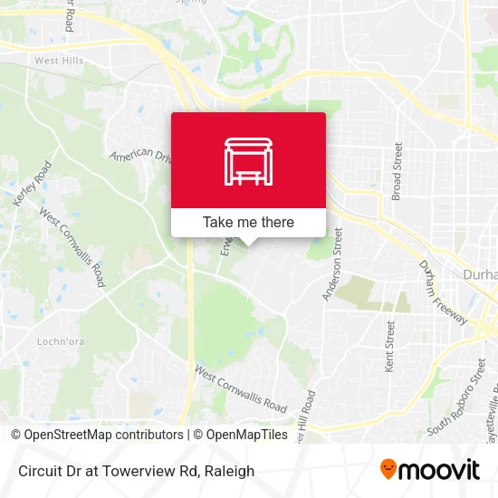 Mapa de Circuit Dr at Towerview Rd