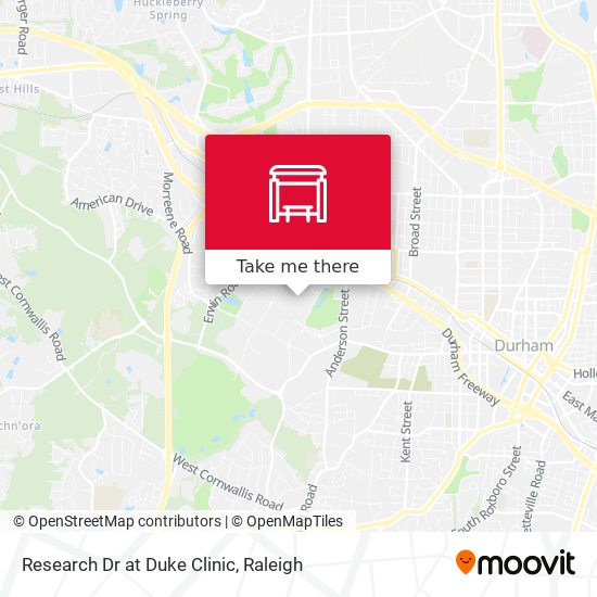 Research Dr at Duke Clinic map