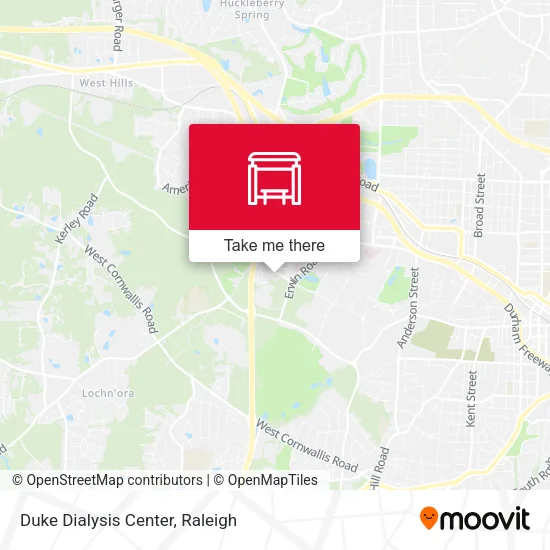 Mapa de Duke Dialysis Center