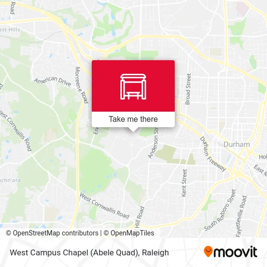 West Campus Chapel (Abele Quad) map