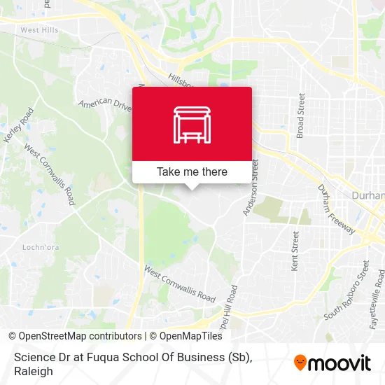 Science Dr at Fuqua School Of Business (Sb) map