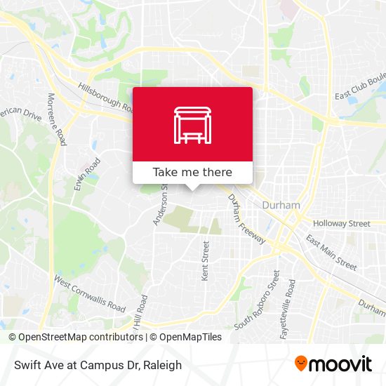 Swift Ave at Campus Dr map
