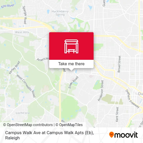 Mapa de Campus Walk Ave at Campus Walk Apts (Eb)