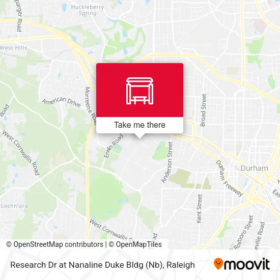 Mapa de Research Dr at Nanaline Duke Bldg (Nb)