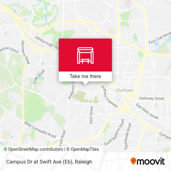 Mapa de Campus Dr at Swift Ave (Eb)