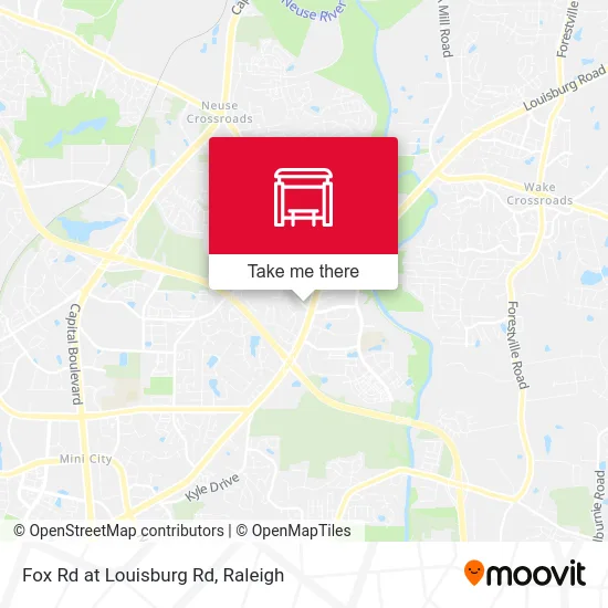 Fox Rd at Louisburg Rd map