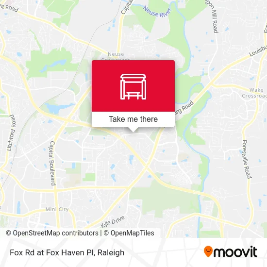 Fox Rd at Fox Haven Pl map