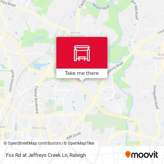 Mapa de Fox Rd at Jeffreys Creek Ln