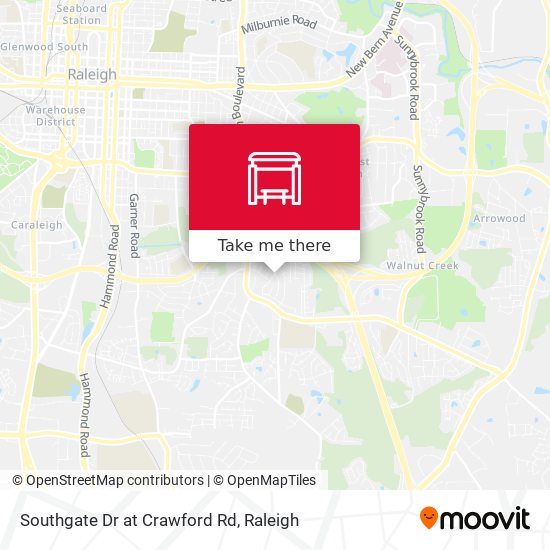 Mapa de Southgate Dr at Crawford Rd