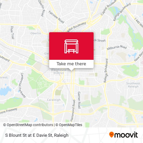 S Blount St at E Davie St map