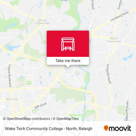 Mapa de Wake Tech Community College - North