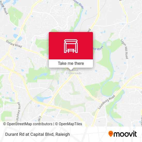 Durant Rd at Capital Blvd map