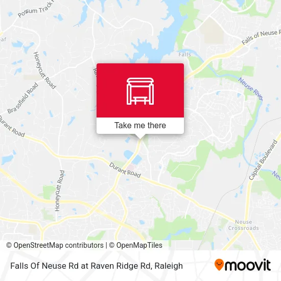 Mapa de Falls Of Neuse Rd at Raven Ridge Rd