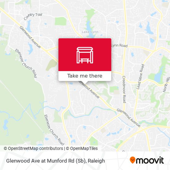 Glenwood Ave at Munford Rd (Sb) map