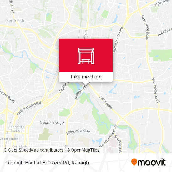 Mapa de Raleigh Blvd at Yonkers Rd