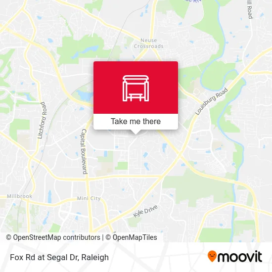 Fox Rd at Segal Dr map