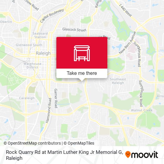 Mapa de Rock Quarry Rd at Martin Luther King Jr Memorial G