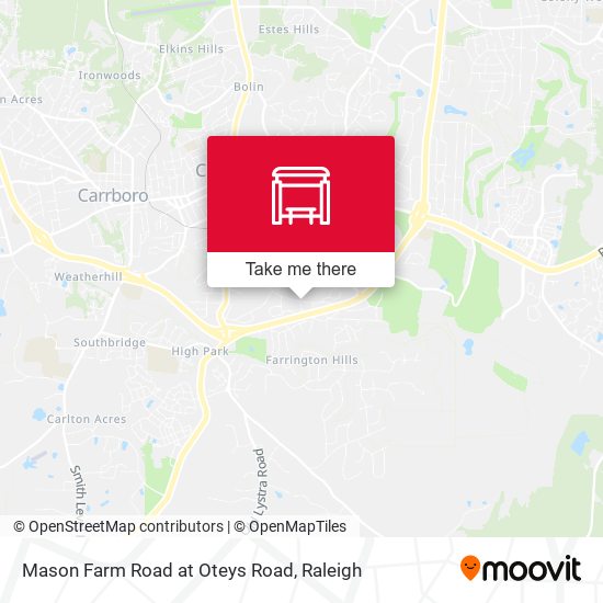 Mason Farm Road at Oteys Road map