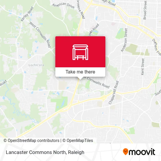 Mapa de Lancaster Commons North