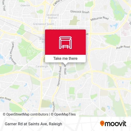 Garner Rd at Saints Ave map