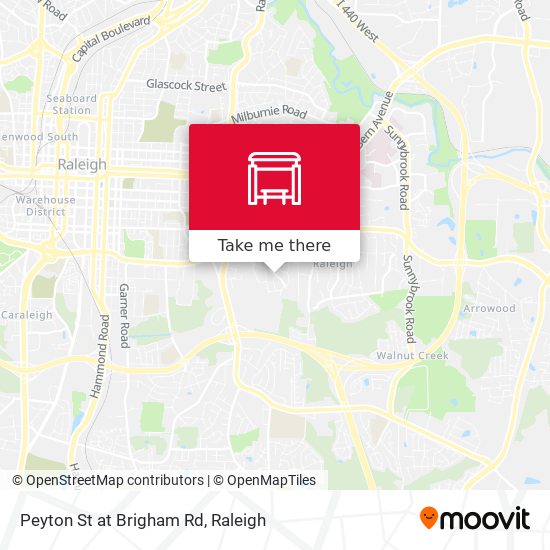 Mapa de Peyton St at Brigham Rd