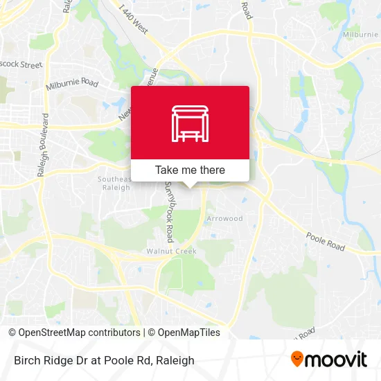Mapa de Birch Ridge Dr at Poole Rd