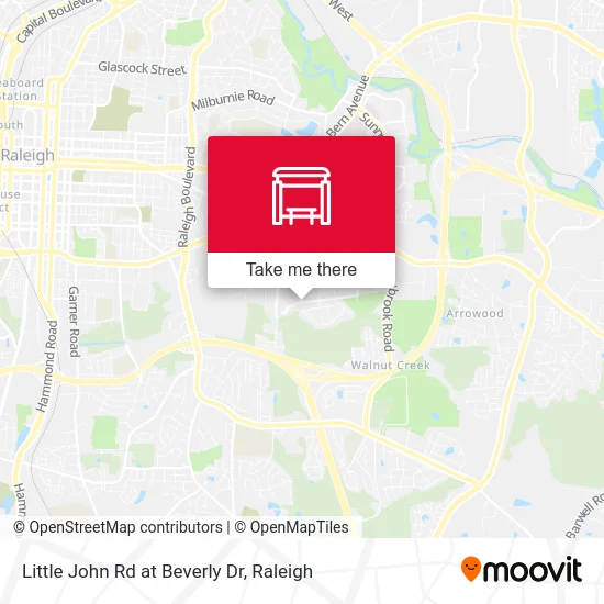 Little John Rd at Beverly Dr map