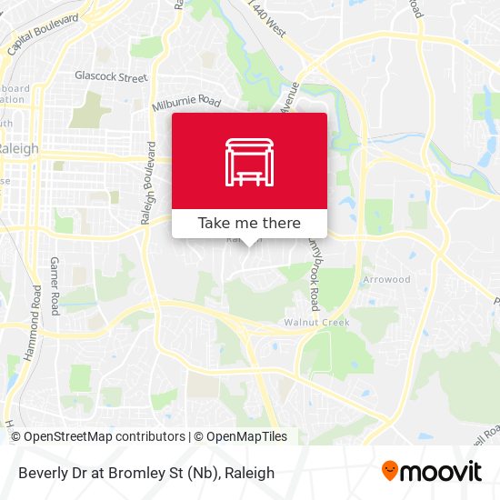 Beverly Dr at Bromley St (Nb) map