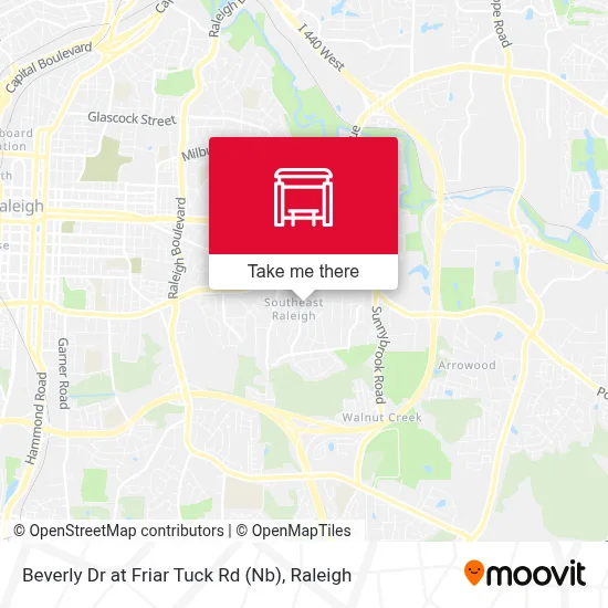Beverly Dr at Friar Tuck Rd (Nb) map
