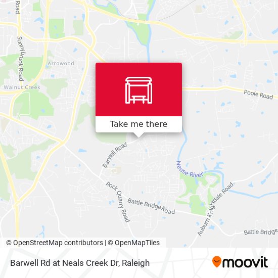 Barwell Rd at Neals Creek Dr map