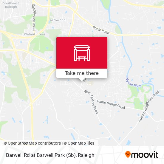 Barwell Rd at Barwell Park (Sb) map