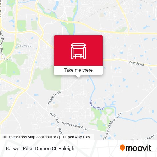 Barwell Rd at Damon Ct map