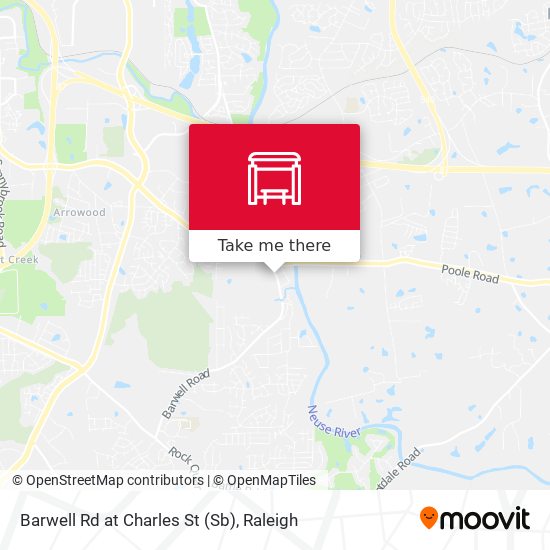 Barwell Rd at Charles St (Sb) map