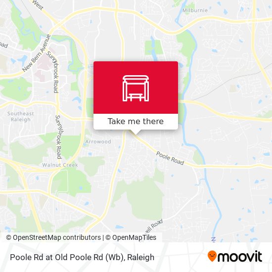 Poole Rd at Old Poole Rd (Wb) map
