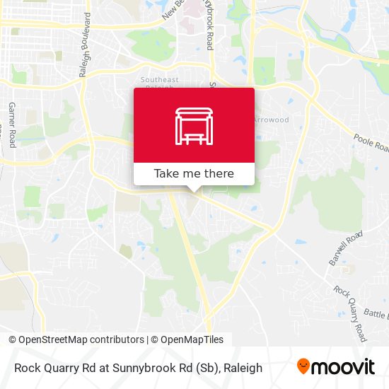 Rock Quarry Rd at Sunnybrook Rd (Sb) map