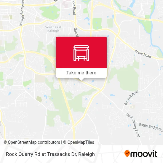 Rock Quarry Rd at Trassacks Dr map