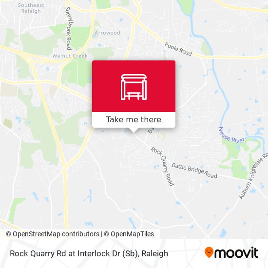 Rock Quarry Rd at Interlock Dr (Sb) map