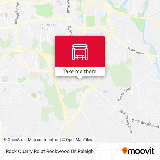 Rock Quarry Rd at Rockwood Dr map