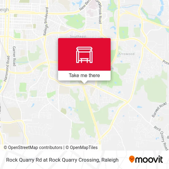 Rock Quarry Rd at Rock Quarry Crossing map
